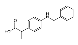 2-[4-(benzylamino)phenyl]propanoic acid Structure