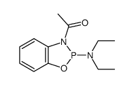 3-acetyl-2-(diethylamino)-2,3-dihydro-1,3,2-benzoxazaphosphole Structure