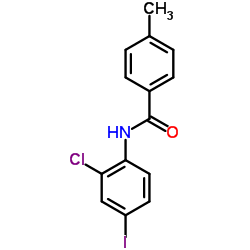 N-(2-Chloro-4-iodophenyl)-4-methylbenzamide Structure