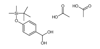 acetic acid,[4-[tert-butyl(dimethyl)silyl]oxyphenyl]methanediol Structure