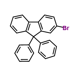 2-Bromo-9,9-diphenylfluorene Structure