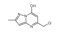 5-chloromethyl-2-methyl-pyrazolo[1,5-a]pyrimidin-7-ol结构式