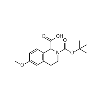 2-Boc-6-methoxy-3,4-dihydro-1H-isoquinoline-1-carboxylic acid Structure