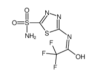 2,2,2-trifluoro-N-(5-sulfamoyl-1,3,4-thiadiazol-2-yl)acetamide Structure