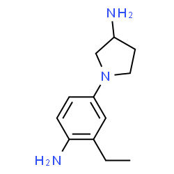 3-Pyrrolidinamine,1-(4-amino-3-ethylphenyl)-(9CI)结构式