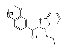 (3,4-dimethoxyphenyl)-(1-propylbenzimidazol-2-yl)methanol,hydrochloride结构式