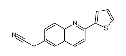 2-(2-thienyl)-6-quinolineacetonitrile结构式