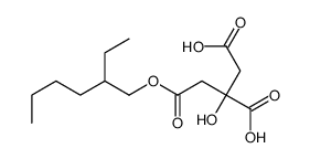 (2-ethylhexyl) dihydrogen 2-hydroxypropane-1,2,3-tricarboxylate结构式