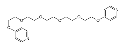 4-[2-[2-[2-[2-(2-pyridin-4-yloxyethoxy)ethoxy]ethoxy]ethoxy]ethoxy]pyridine结构式