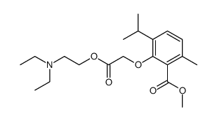 (6-Isopropyl-2-methoxycarbonyl-3-methylphenoxy)acetic acid 2-(diethylamino)ethyl ester Structure