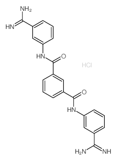 N,N-bis(3-carbamimidoylphenyl)benzene-1,3-dicarboxamide结构式