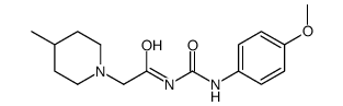 N-[(4-methoxyphenyl)carbamoyl]-2-(4-methylpiperidin-1-yl)acetamide Structure