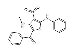 [5-anilino-3-(methylamino)-4-nitrothiophen-2-yl]-phenylmethanone Structure