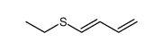 1-(ethylthio)butadiene Structure