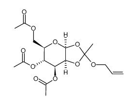 3,4,6-tri-O-acetyl-1,2-O-(allyloxyethylidene)-β-D-mannopyranose Structure