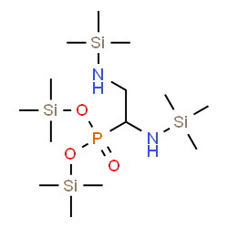 [1,2-Bis[(trimethylsilyl)amino]ethyl]phosphonic acid bis(trimethylsilyl) ester Structure