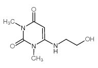 1,3-二甲基-6-(2-羟乙基)氨基脲嘧啶图片