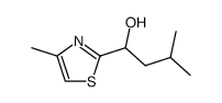 3-methyl-1-(4-methyl-thiazol-2-yl)-butan-1-ol结构式