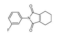 2-(3-fluorophenyl)-4,5,6,7-tetrahydroisoindole-1,3-dione结构式