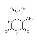 4-Pyrimidinecarboxylicacid, 5-aminohexahydro-2,6-dioxo- Structure