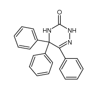 2,3,4,5-tetrahydro-5,5,6-triphenyl-as-triazin-3-one Structure