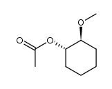 (+/-)-trans-1-acetoxy-2-methyoxycyclohexane Structure