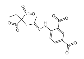 N-(2,4-Dinitro-phenyl)-N'-[1-methyl-3,3-dinitro-pent-(E)-ylidene]-hydrazine Structure