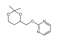 2-[(2,2-dimethyl-1,3-dioxan-4-yl)methoxy]pyrimidine结构式