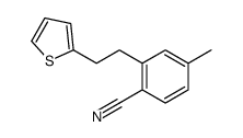 4-methyl-2-(2-thiophen-2-ylethyl)benzonitrile Structure