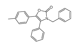 3-benzyl-5-(4-methylphenyl)-4-phenyl-1,3-oxazol-2-one Structure