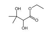 ethyl 2,3-dihydroxy-3-methylbutanoate Structure