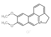 Pyrrolo[3,2,1-de]phenanthridinium, 4,5-dihydro-9,10-dimethoxy-, chloride结构式