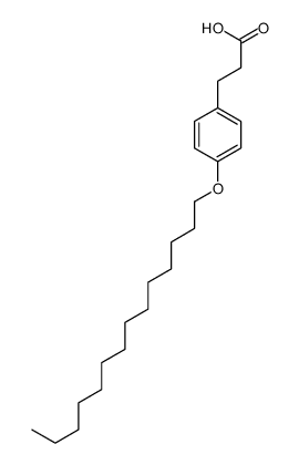 3-(4-tetradecoxyphenyl)propanoic acid Structure