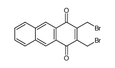 2,3-Dibrommethyl-1,4-anthrachinon结构式