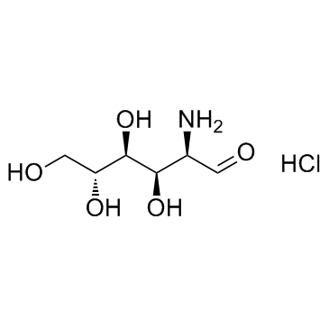 D-Glucosamine hydrochloride Structure