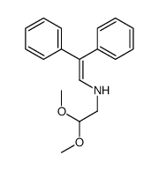 N-(2,2-diphenylethenyl)-2,2-dimethoxyethanamine结构式