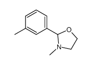 3-methyl-2-(3-methylphenyl)-1,3-oxazolidine Structure