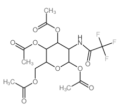 [3,4,6-triacetyloxy-5-[(2,2,2-trifluoroacetyl)amino]oxan-2-yl]methyl acetate Structure