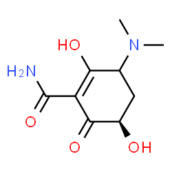 1-Cyclohexene-1-carboxamide, 3-(dimethylamino)-2,5-dihydroxy-6-oxo-, (5R)- (9CI) picture