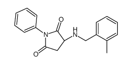 (3S)-3-[(2-methylphenyl)methylamino]-1-phenylpyrrolidine-2,5-dione Structure