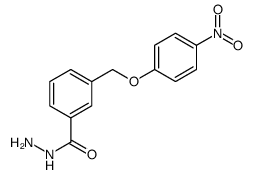 Benzoic acid, 3-[(4-nitrophenoxy)methyl]-, hydrazide Structure