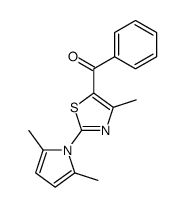 (2-(2,5-dimethyl-1H-pyrrol-1-yl)-4-methylthiazol-5-yl)(phenyl)methanone结构式