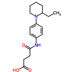 4-{[4-(2-Ethyl-1-piperidinyl)phenyl]amino}-4-oxobutanoic acid结构式