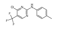 (4-chloro-5-trifluoromethyl-pyrimidin-2-yl)-p-tolyl-amine结构式