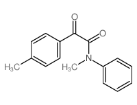 N-methyl-2-(4-methylphenyl)-2-oxo-N-phenyl-acetamide结构式