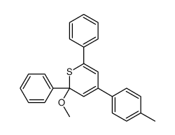 2-methoxy-4-(4-methylphenyl)-2,6-diphenylthiopyran Structure