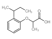 2-[2-(仲丁基)苯氧基]丙酸结构式