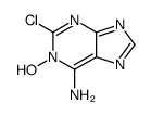 2-chloro-1-hydroxypurin-6-amine结构式