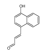 3-(4-hydroxynaphthalen-1-yl)prop-2-enal Structure