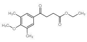 ETHYL 4-(3,5-DIMETHYL-4-METHOXYPHENYL)-4-OXOBUTYRATE结构式